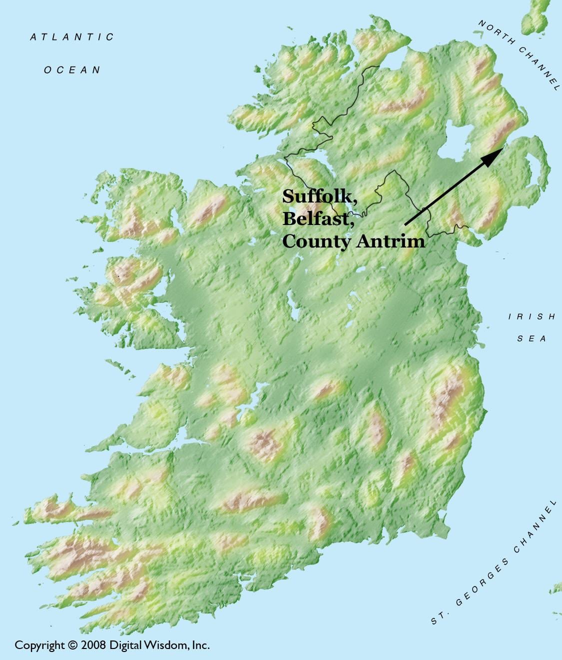térkép belfast észak-írország