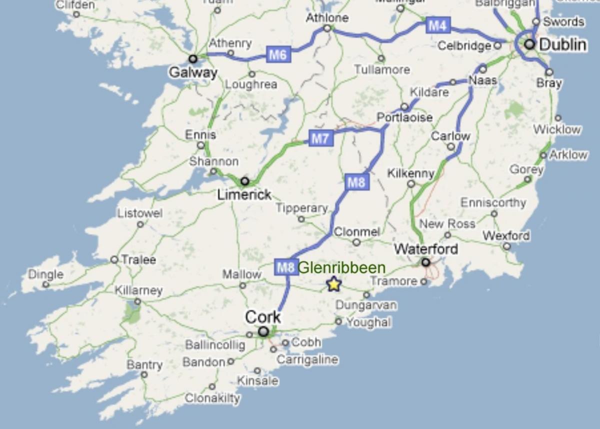 a térkép dél-írország