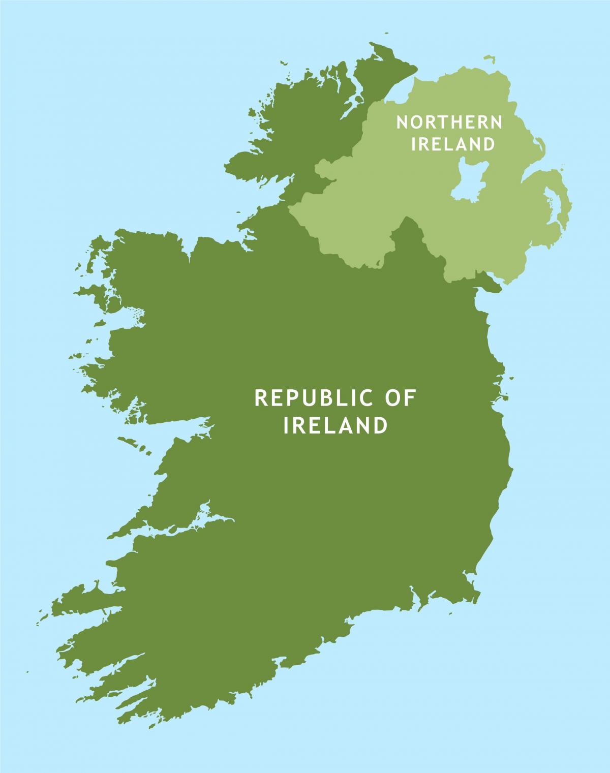 térkép ír köztársaság