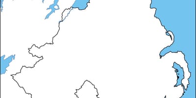 Üres térkép észak-írország