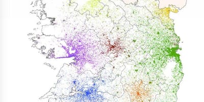 Írország népsűrűség térkép