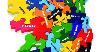 Írország térkép puzzle