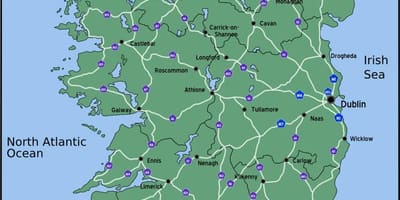 Térkép vezetés írország térkép távolság