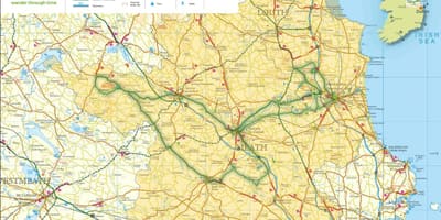Térkép boyne valley írország