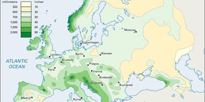 Csapadék térkép írország