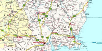Térkép délkelet-írország