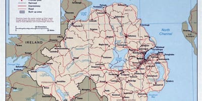 Térkép térkép írország, észak-írország