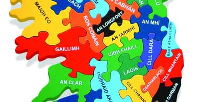 Térkép térkép írország gaeilge