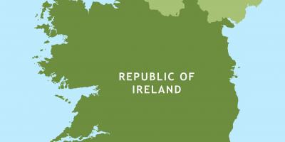 Térkép ír köztársaság